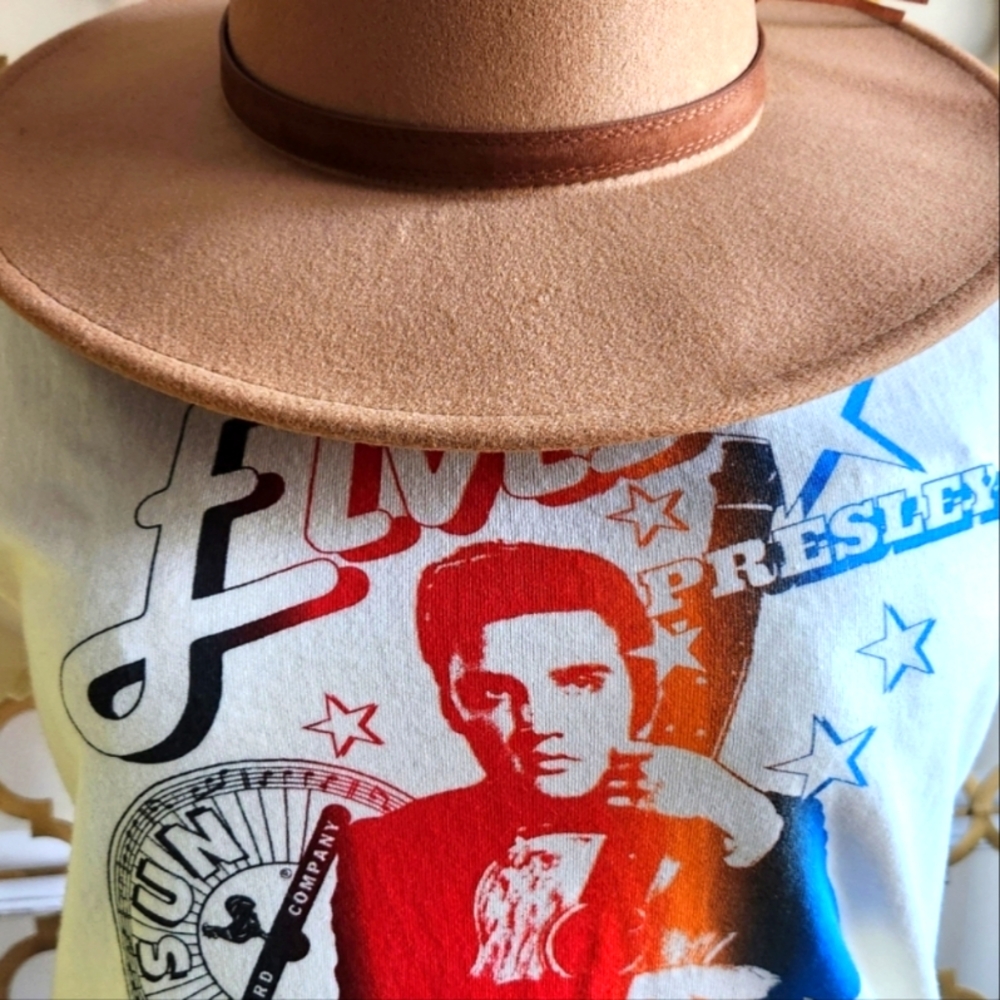 Chaser Brand - Elvis Presley Graphic T-Shirt - Almond. Mannequin Worn Only. - Picture 2 of 16
